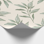 groen botanisch cadeaupapier (Hoek)