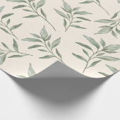 groen botanisch cadeaupapier (Hoek)