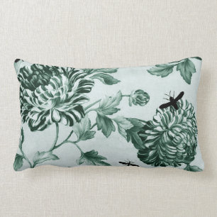  groen botanisch en bugs II Floral Toile Kussen