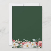 Groen Botanisch Kerstfeest Kaart (Achterkant)