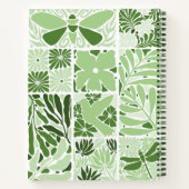 Groen botanisch notitieboek | Aangepaste naam (Achterkant)