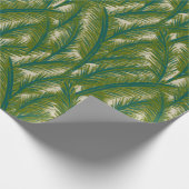 Groen Botanisch Palmblad Inpakpapier (Hoek)