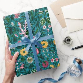 Groen botanisch patroon Verpakkingspapier Cadeaupapier