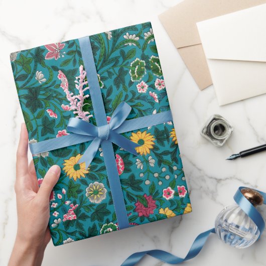 Groen botanisch patroon Verpakkingspapier Cadeaupapier (Geschenken)