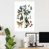 groen botanisch poster (Thuiskantoor)