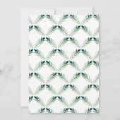 Groen Botanisch Waterverf Patroon | Dank u Bedankkaart (Achterkant)