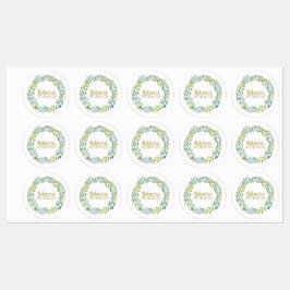 Groen Botanische Waterdichte Etiketten Labels