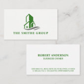 Groen Bouwen Icoon Visitekaartje (Voorkant / Achterkant)