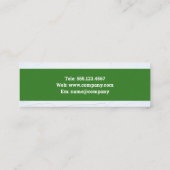 Groen bouwpictogram mini visitekaartje (Achterkant)