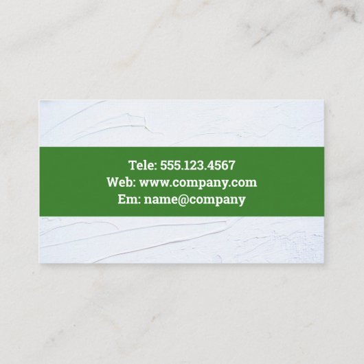 Groen bouwpictogram visitekaartje (Achterkant)