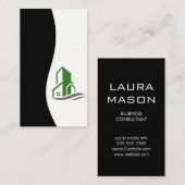 Groen bouwpictogram visitekaartje (Voorkant / Achterkant)