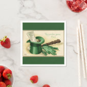  groen bovenste handschoenenhandschoenen Shamrock  Servet (Insitu)