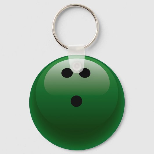 GROEN BOWLING BALL SLEUTELHANGER (Voorkant)