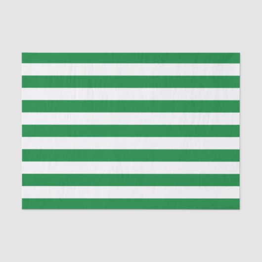 Groen brede gestreepte patroon tissuepapier (Voorkant)