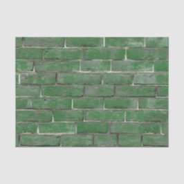 Groen Brick-wandpatroon Tissuepapier