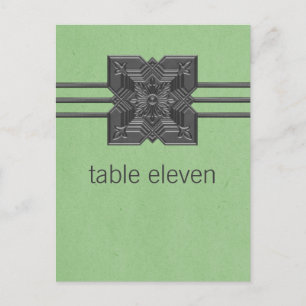 Groen Briefkaart aan de rand van Medallion