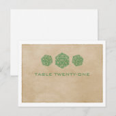 Groen Briefkaart D20-dijgamertabel (Voorkant / Achterkant)