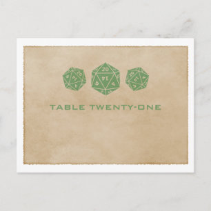 Groen Briefkaart D20-dijgamertabel