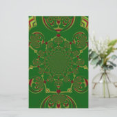 Groen Briefpapier (Staand voorkant)