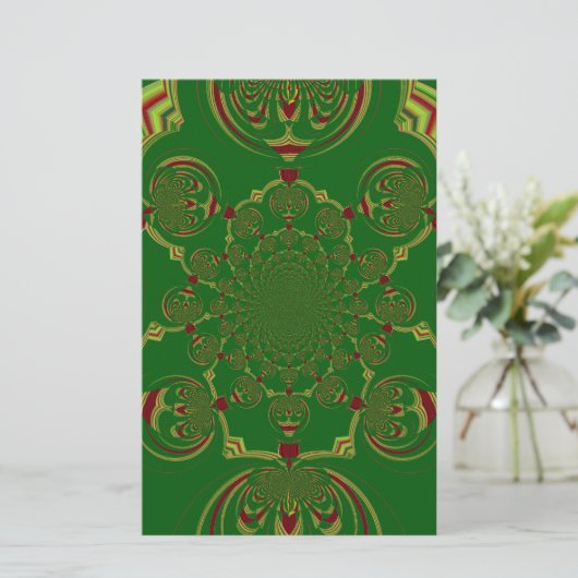 Groen Briefpapier (Staand voorkant)