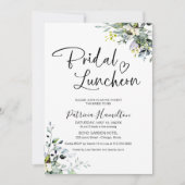 Groen Bruids Luncheon Kaart (Voorkant)