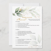 Groen Bruids Telefoon spel/Bruiloft Scramble Kaart (Voorkant)