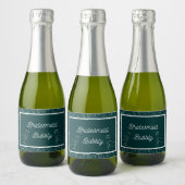 Groen Bruidsmeisje Bubbly Mini Mousserende Wijn La Sparkling Wijnetiket (Flessen)