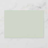 Groen Bruiloft Behuizing Kaart (Achterkant)