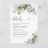 Groen Bruiloft Behuizing Kaart (Voorkant)