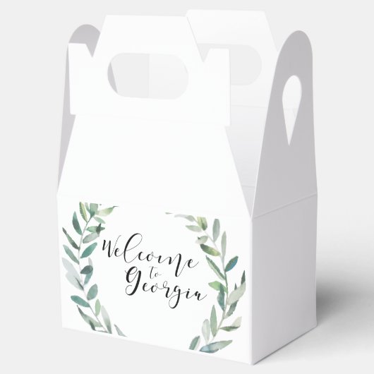 groen bruiloft bruiloft gunst dozen bedankdoosjes (Geopend)