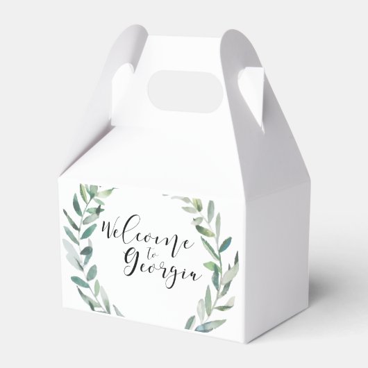 groen bruiloft bruiloft gunst dozen bedankdoosjes (Voorkant Zijde)