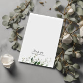 Groen Bruiloft Details Behuizing Kaart elegant