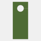 Groen bruiloft deur hanger - niet storen (Achterkant)