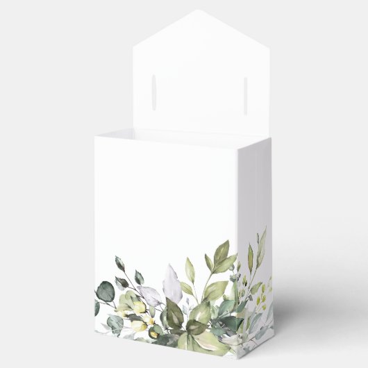 Groen Bruiloft Favor Box Bedankdoosjes (Geopend)