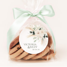 Groen Bruiloft Favor Label Sticker Labels VICTORIA