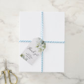 Groen bruiloft feest bedank kaartje cadeaulabel (Met Touw)