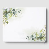 Groen Bruiloft Gastenboek (Achterkant)