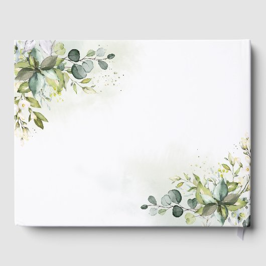 Groen Bruiloft Gastenboek (Achterkant)