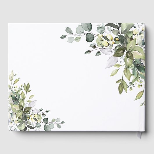 Groen Bruiloft Gastenboek (Achterkant)