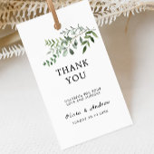 Groen bruiloft gunst Label Sjabloon, Cadeaulabel