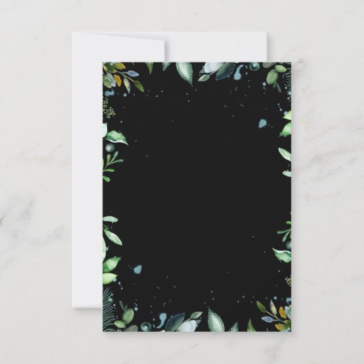 Groen Bruiloft RSVP (Achterkant)