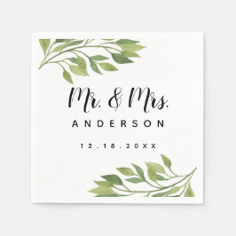 groen bruiloft servet blad lente bruiloft zomer