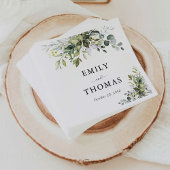 Groen Bruiloft servetten