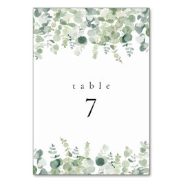 Groen Bruiloft Tafel Kaarten