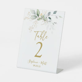 Groen bruiloft Tafel nummer voetstuk teken Reclamebord Met Voetstuk