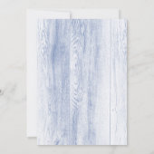 Groen Bruiloft Uitnodigingen - Dusty Blue & Green (Achterkant)