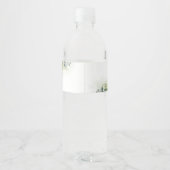 groen bruiloft water fles labels waterfles etiket (Achterkant)
