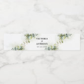 groen bruiloft water fles labels waterfles etiket (Enkel label)