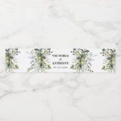 groen bruiloft water fles labels waterfles etiket (Enkel label)