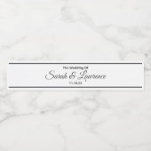 Groen-bruiloft-waterfleslabels Waterfles Etiket (Enkel label)